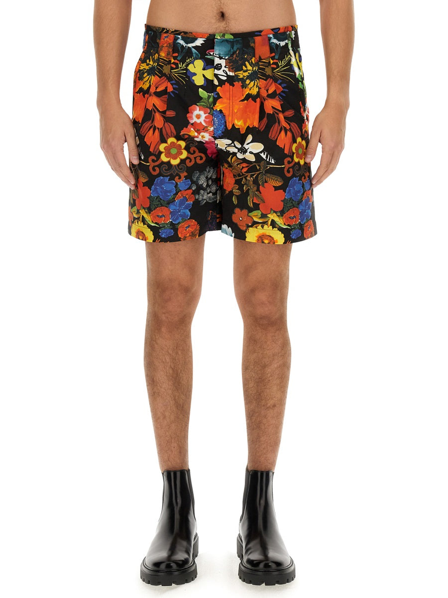 MOSCHINO Floral Pattern Bermuda Shorts - Size 48