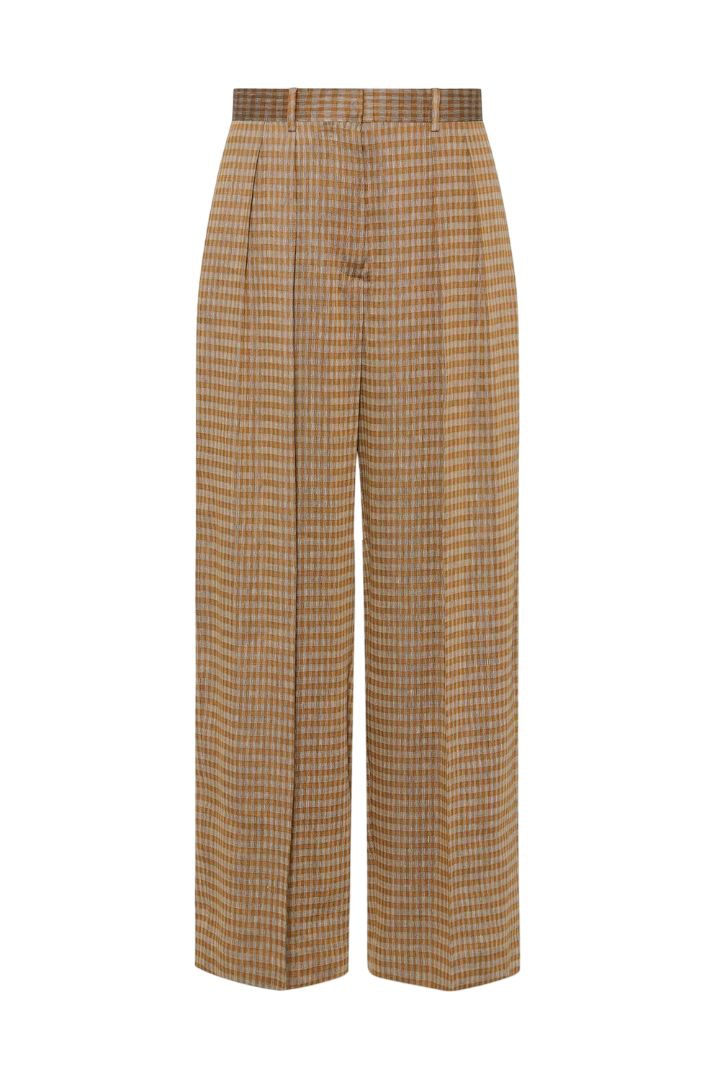 THE ROW Sherry Pants with Multicolor Folds
