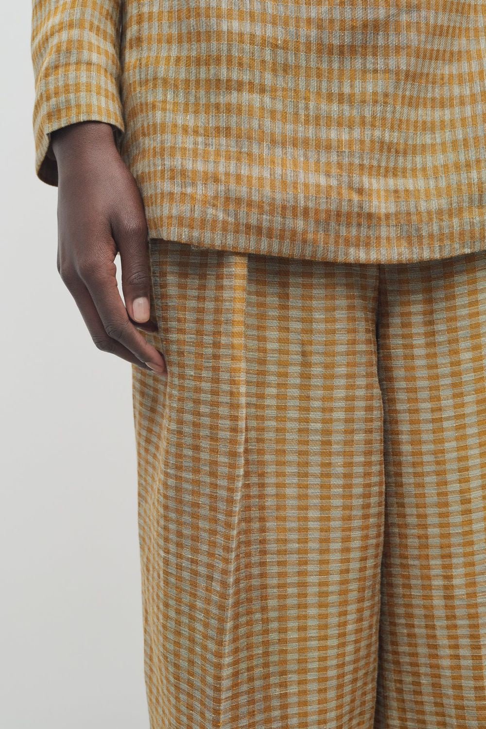 THE ROW Sherry Pants with Multicolor Folds