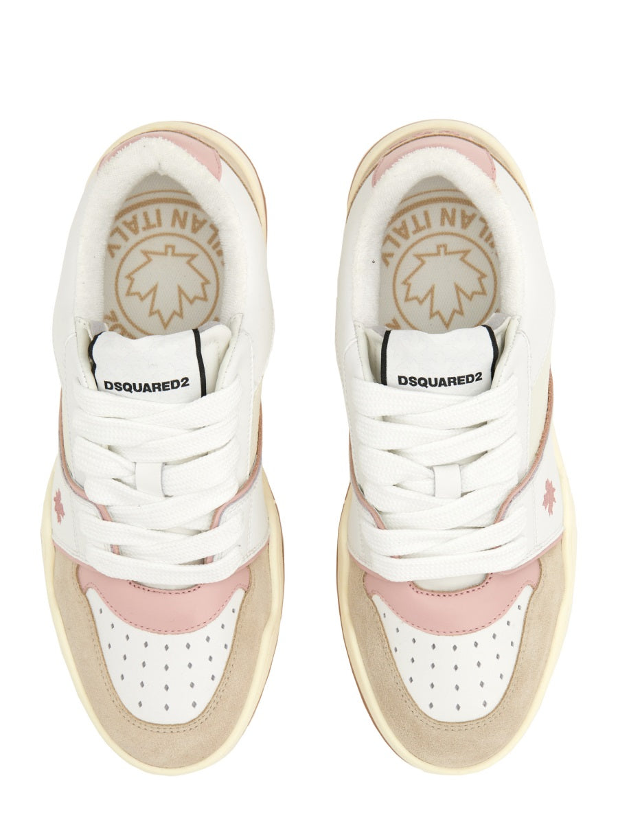 DSQUARED Signature Logo Sneakers with Rubber Sole - 3.5 CM