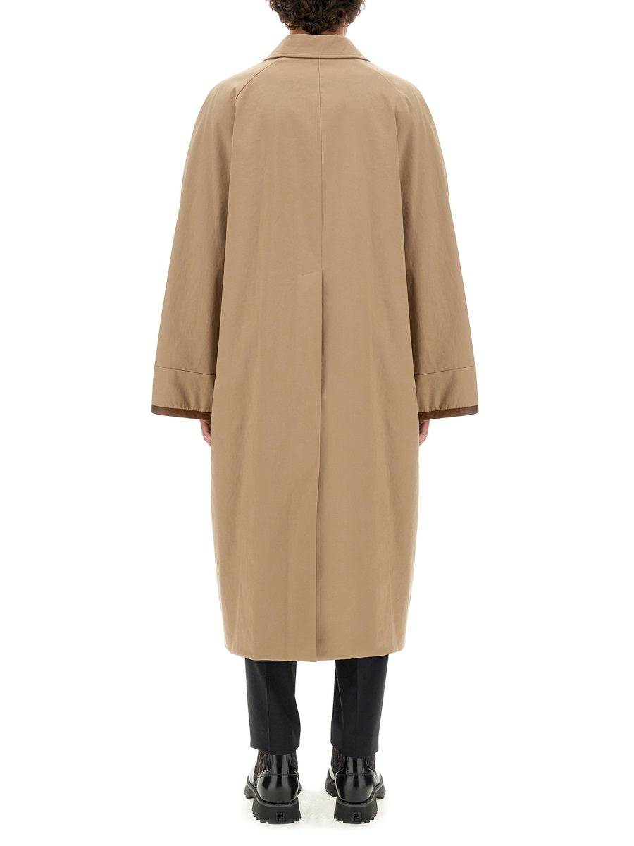 FENDI Classic Fabric Trench Jacket - Size 48 IT