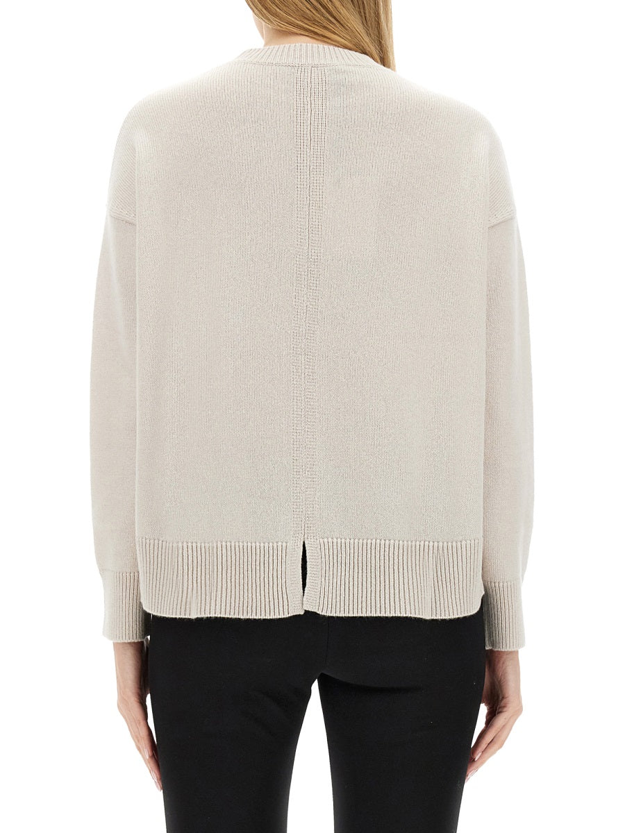 S MAX MARA Oversized T-Shirt in Luxurious Wool - Size S