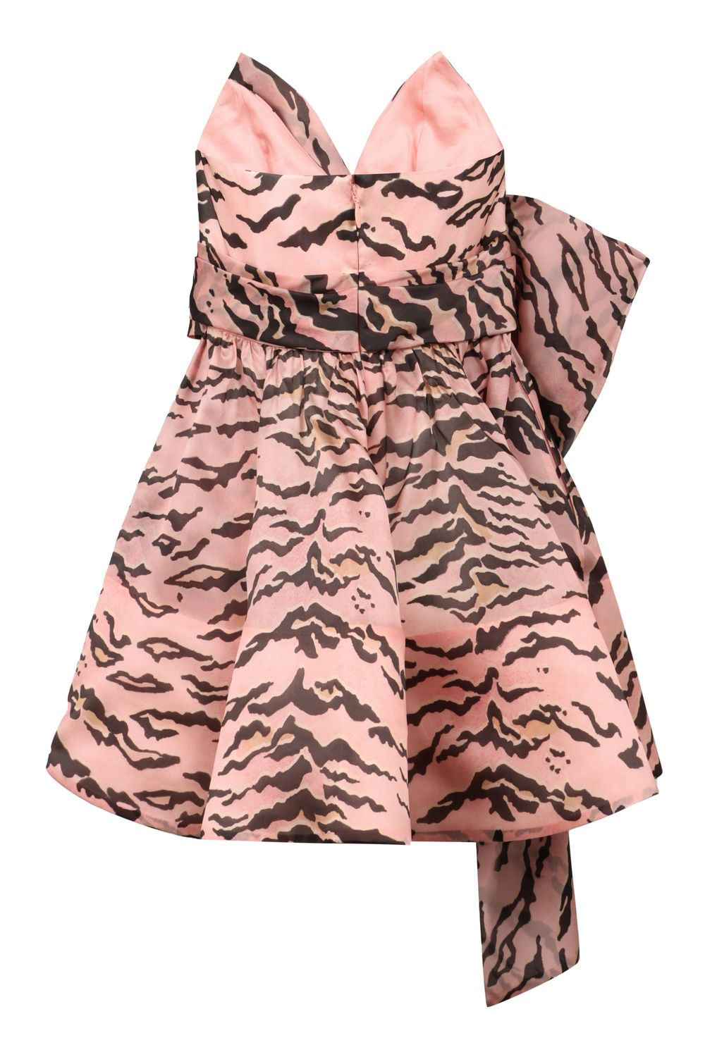 ZIMMERMANN Silk Mini Dress with Sweetheart Neckline and Maxi Bow
