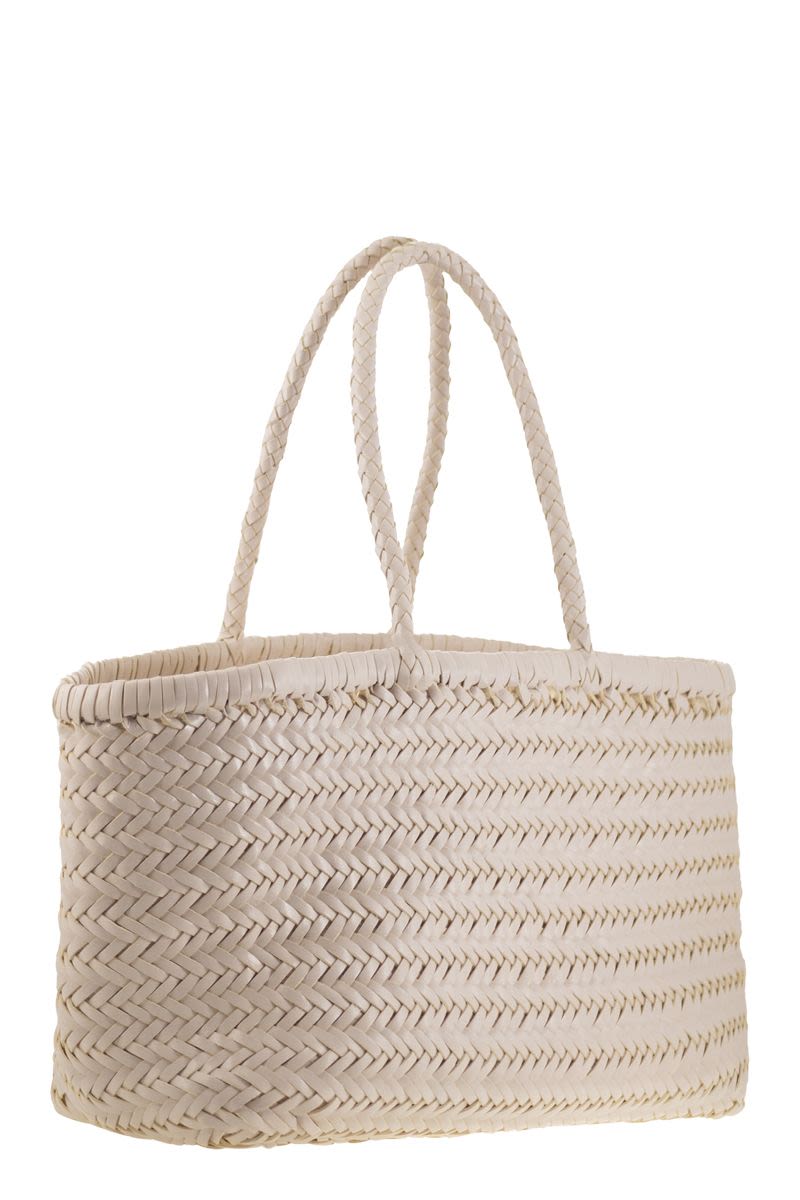 DRAGON Triple Jump Handwoven Leather Handbag - Spacious Design