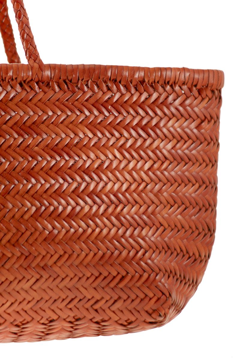 DRAGON Triple Jump Big Woven Leather Handbag - 35 x 21 x 13 cm