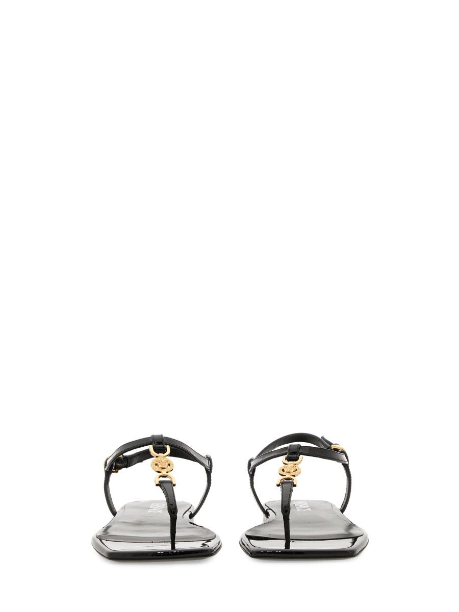 VERSACE Mini Leather Low Sandal 'Medusa '95' for Women