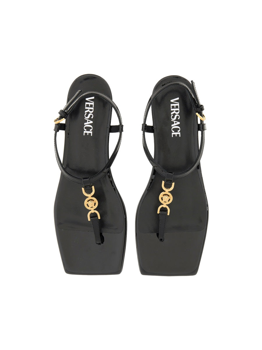 VERSACE Mini Leather Low Sandal 'Medusa '95' for Women