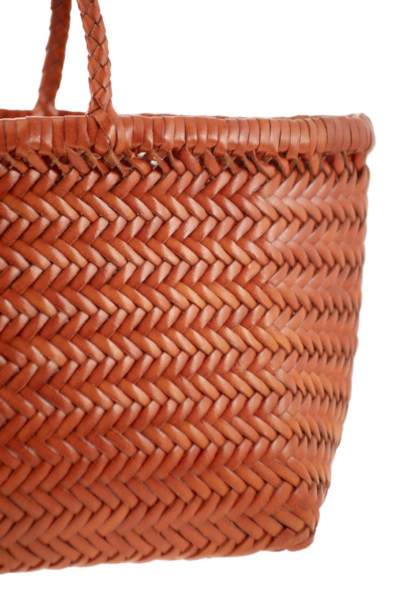 DRAGON Mini Hand-Woven Leather Handbag - Spacious Design