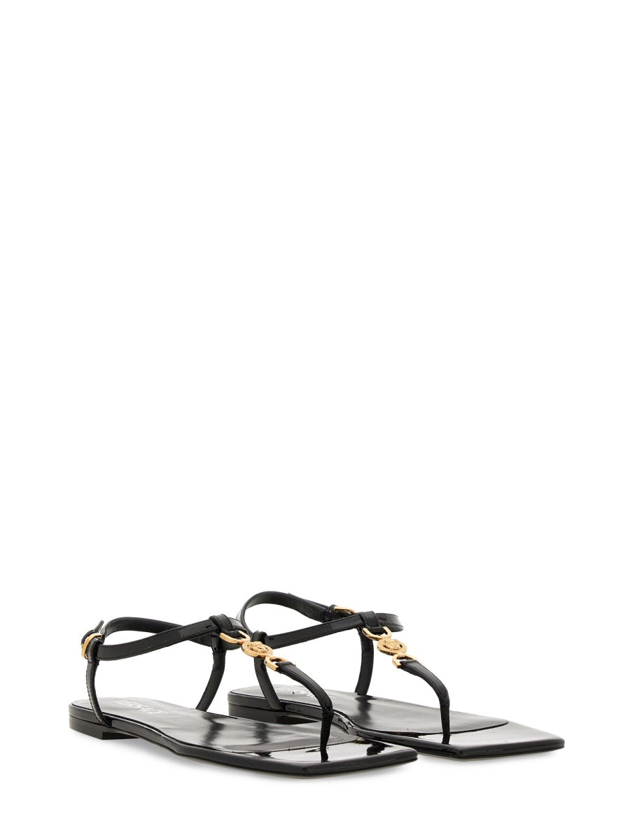 VERSACE Mini Leather Low Sandal 'Medusa '95' for Women
