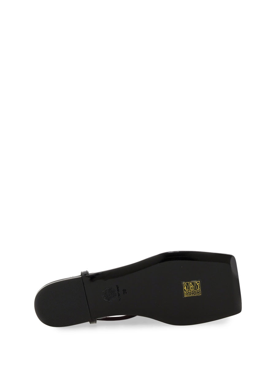 VERSACE Mini Leather Low Sandal 'Medusa '95' for Women