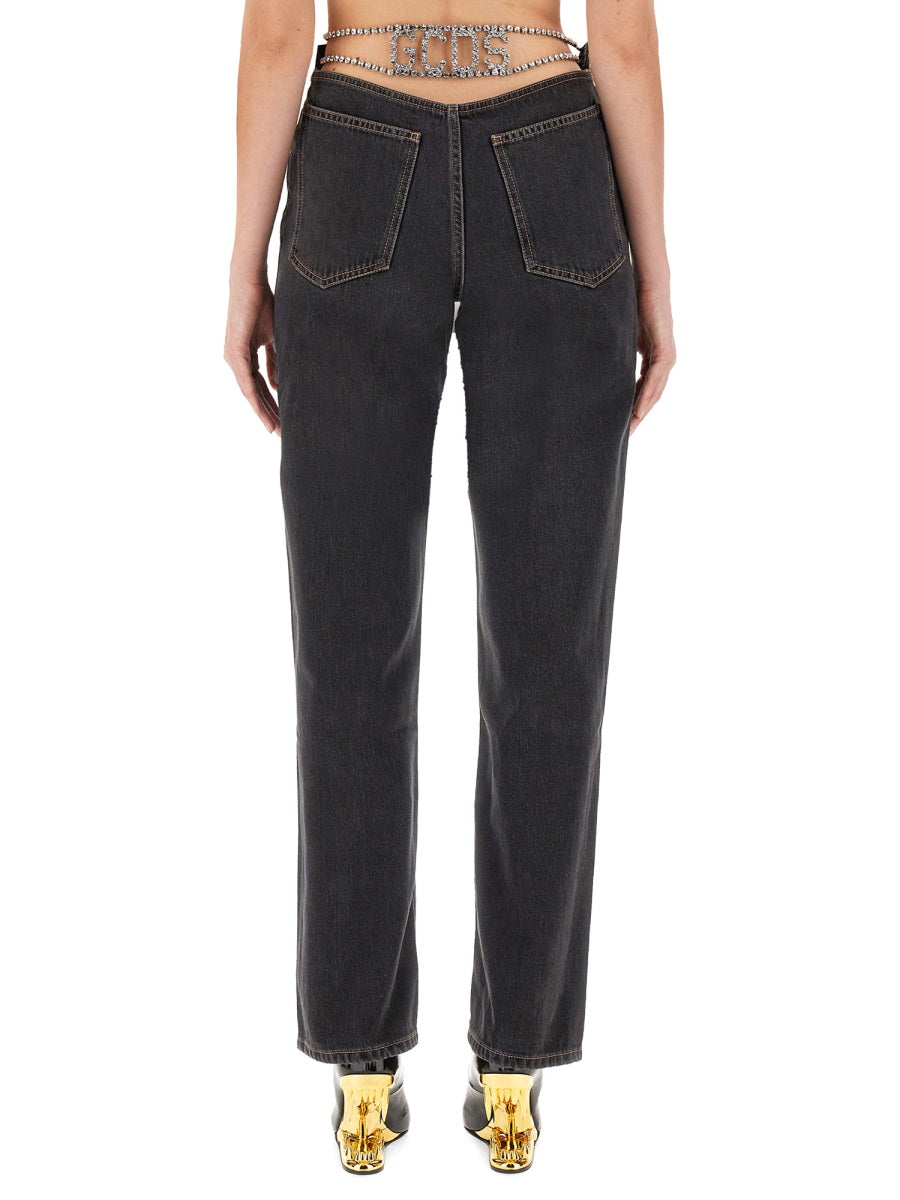 GCDS Classic High-Waisted Denim Jeans - Size 27