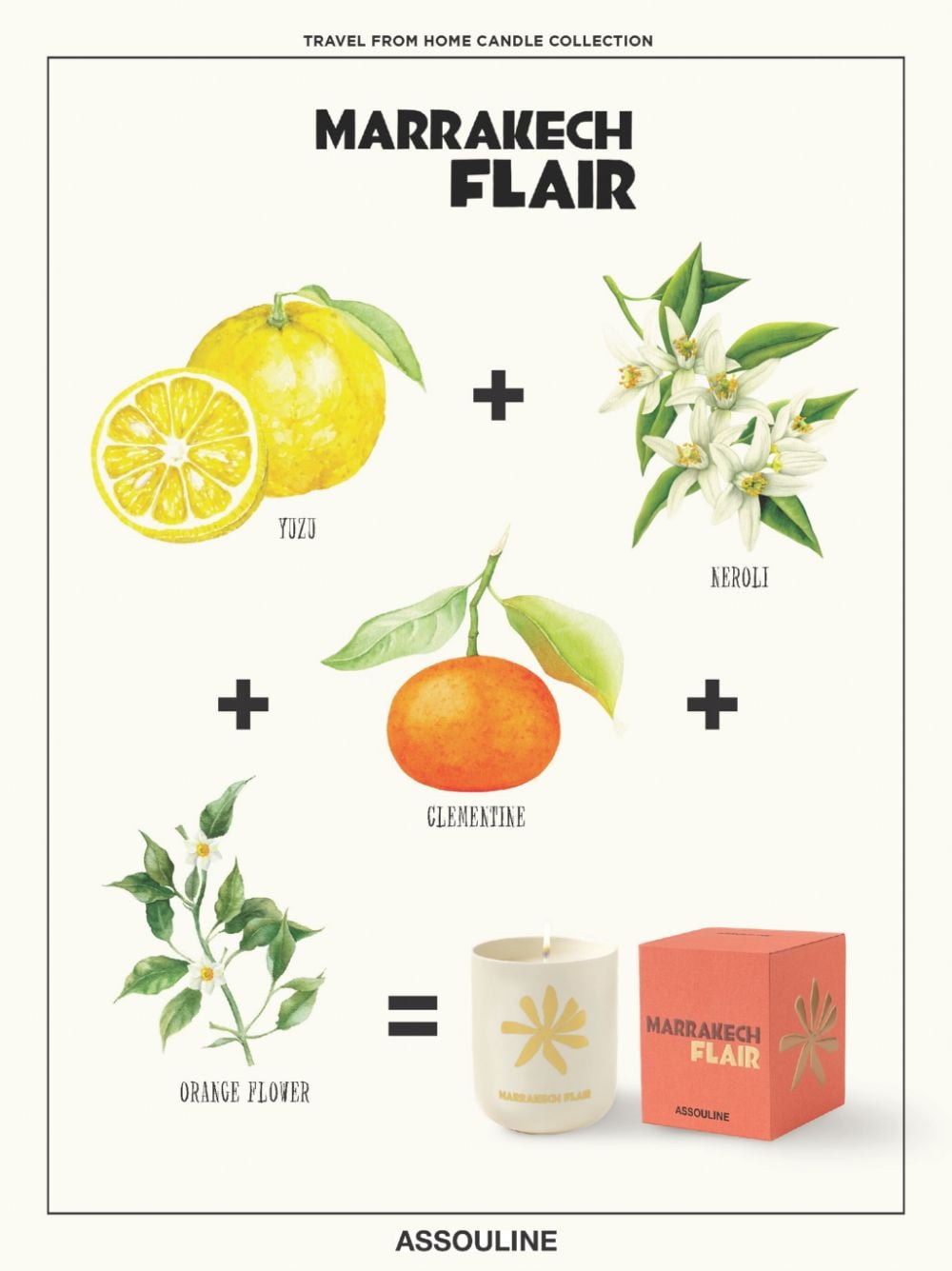 ASSOULINE Marrakech Flair Travel Candle - 319g