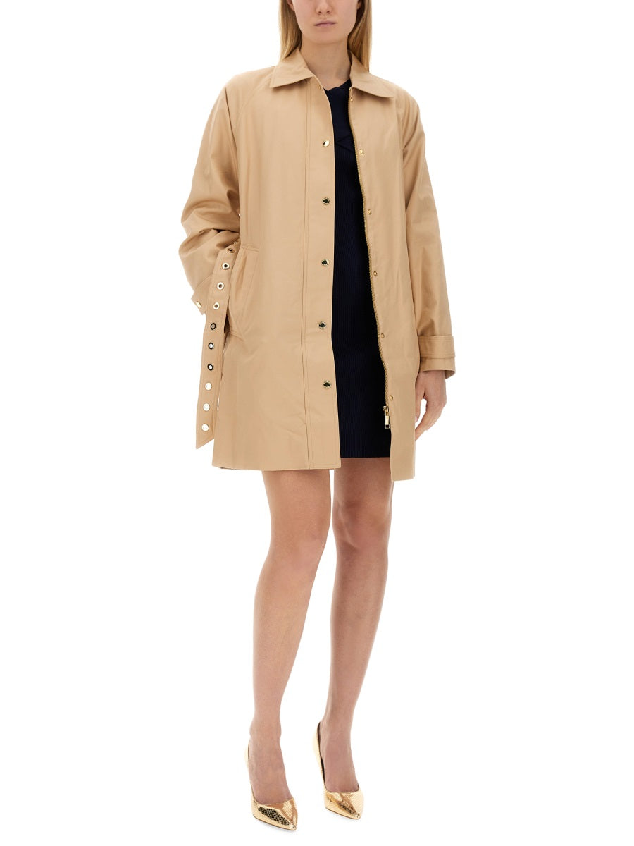 MICHAEL BY MICHAEL KORS Regular Fit Cotton Trench Jacket - Size S