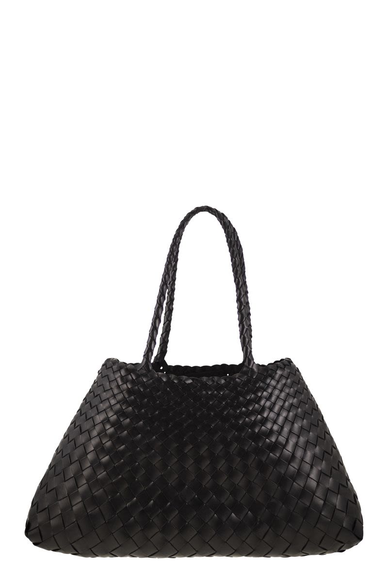 DRAGON Woven Leather Handbag - Large