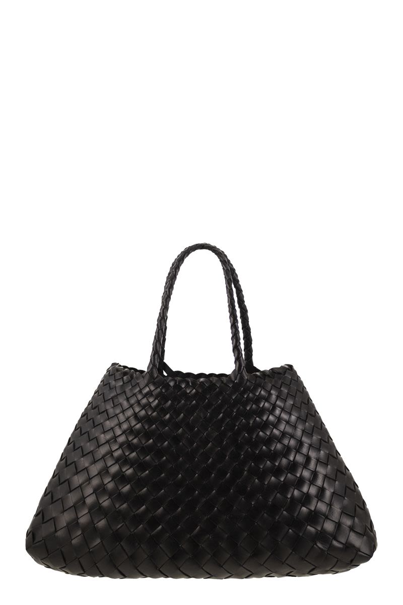 DRAGON Mini Woven Leather Handbag