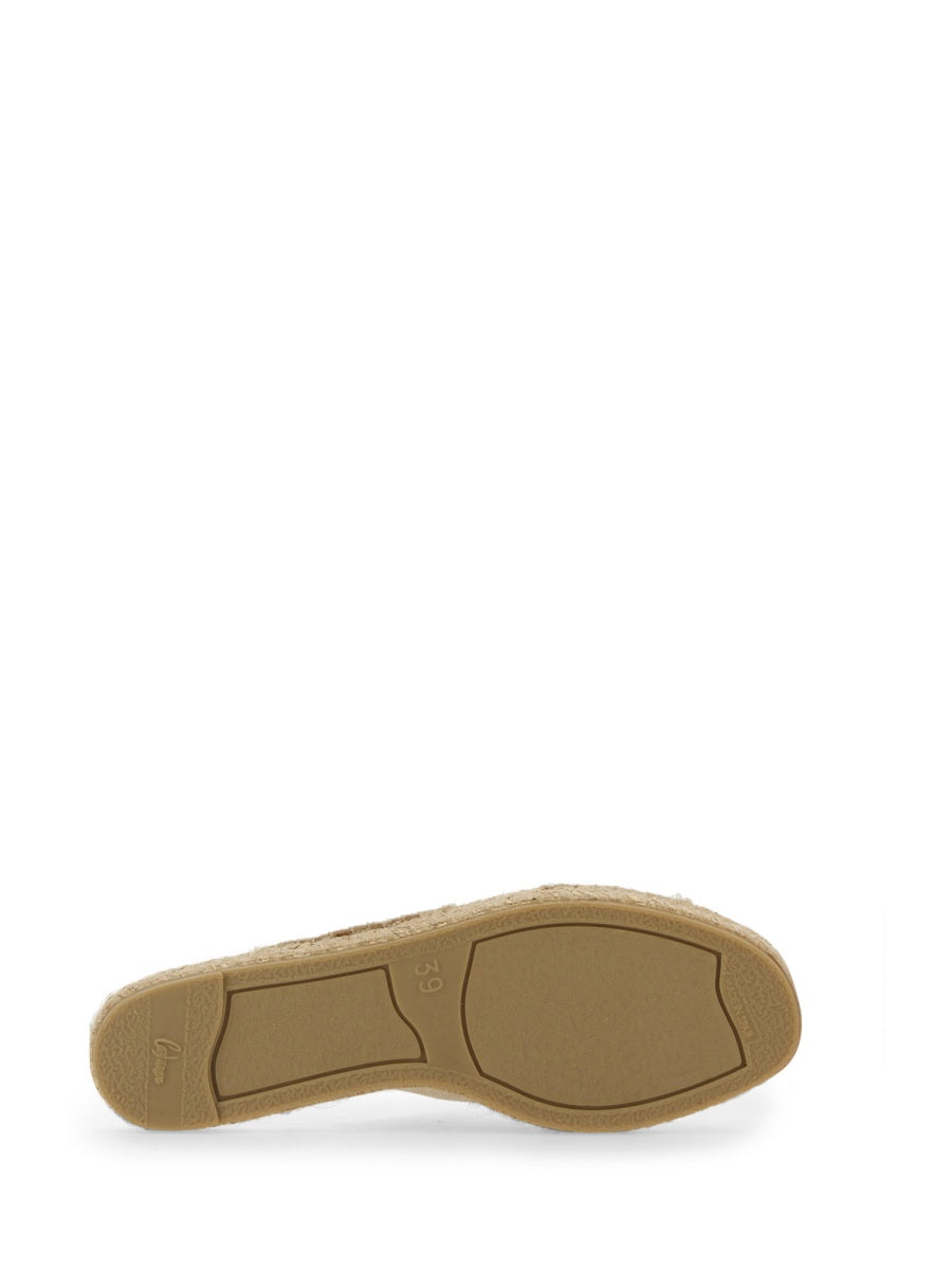 CASTANER Linen Flat Sandal
