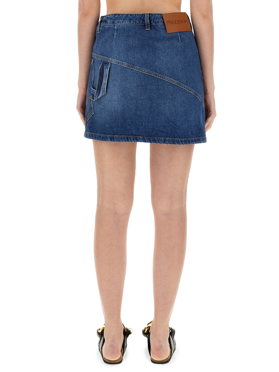 JW ANDERSON Denim Miniskirt - Size 8