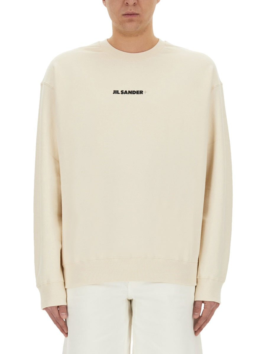 JIL SANDER Cotton Logo Sweatshirt - Size L