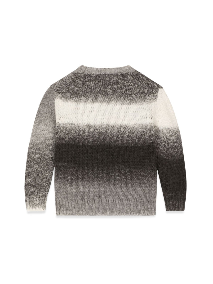 DOLCE & GABBANA Melange Crew Neck Pullover for Boys