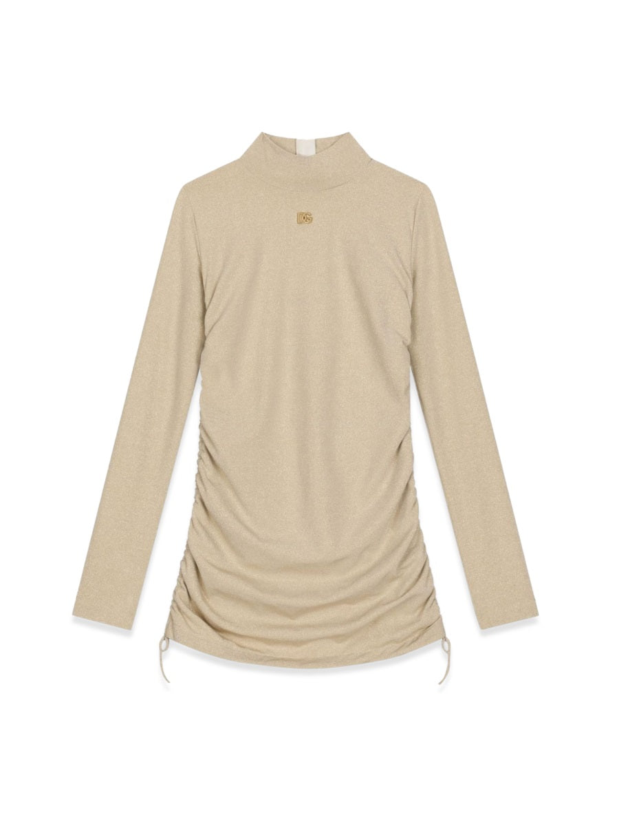 DOLCE & GABBANA Long Sleeve Mini Dress for Girls