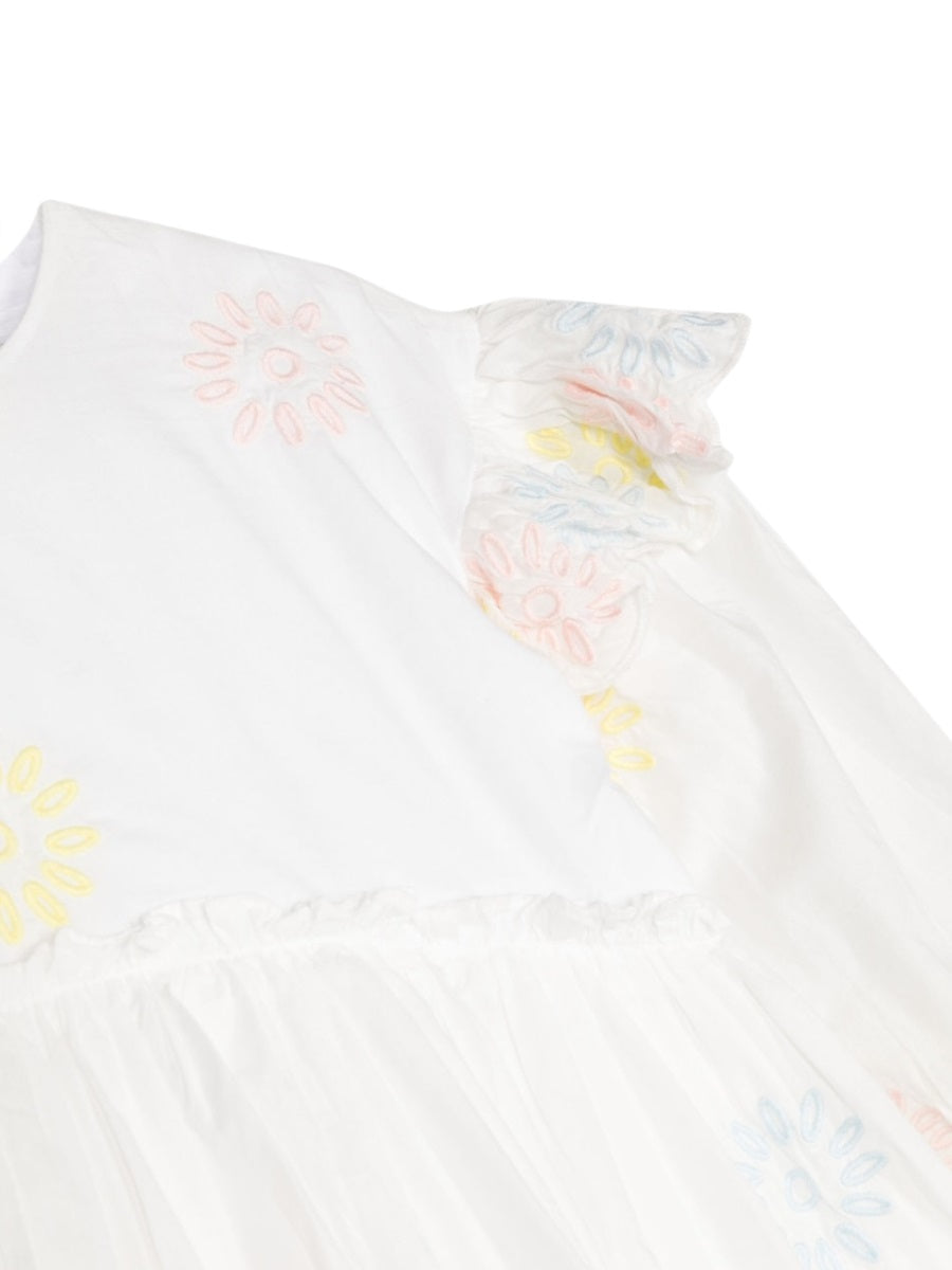 STELLA McCARTNEY Mini 3/4 Sleeve Embroidered Dress for Girls