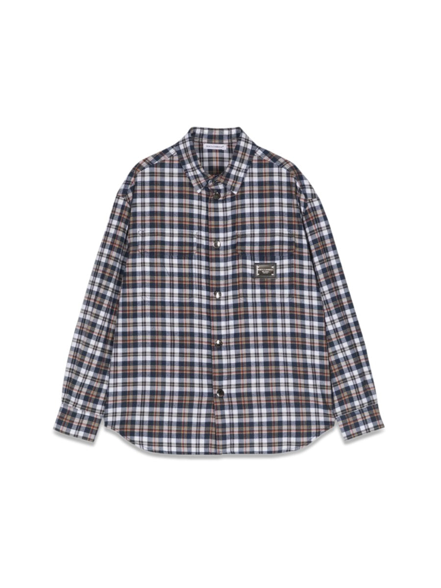 DOLCE & GABBANA Stylish Mini Plaid Shirt for Boys