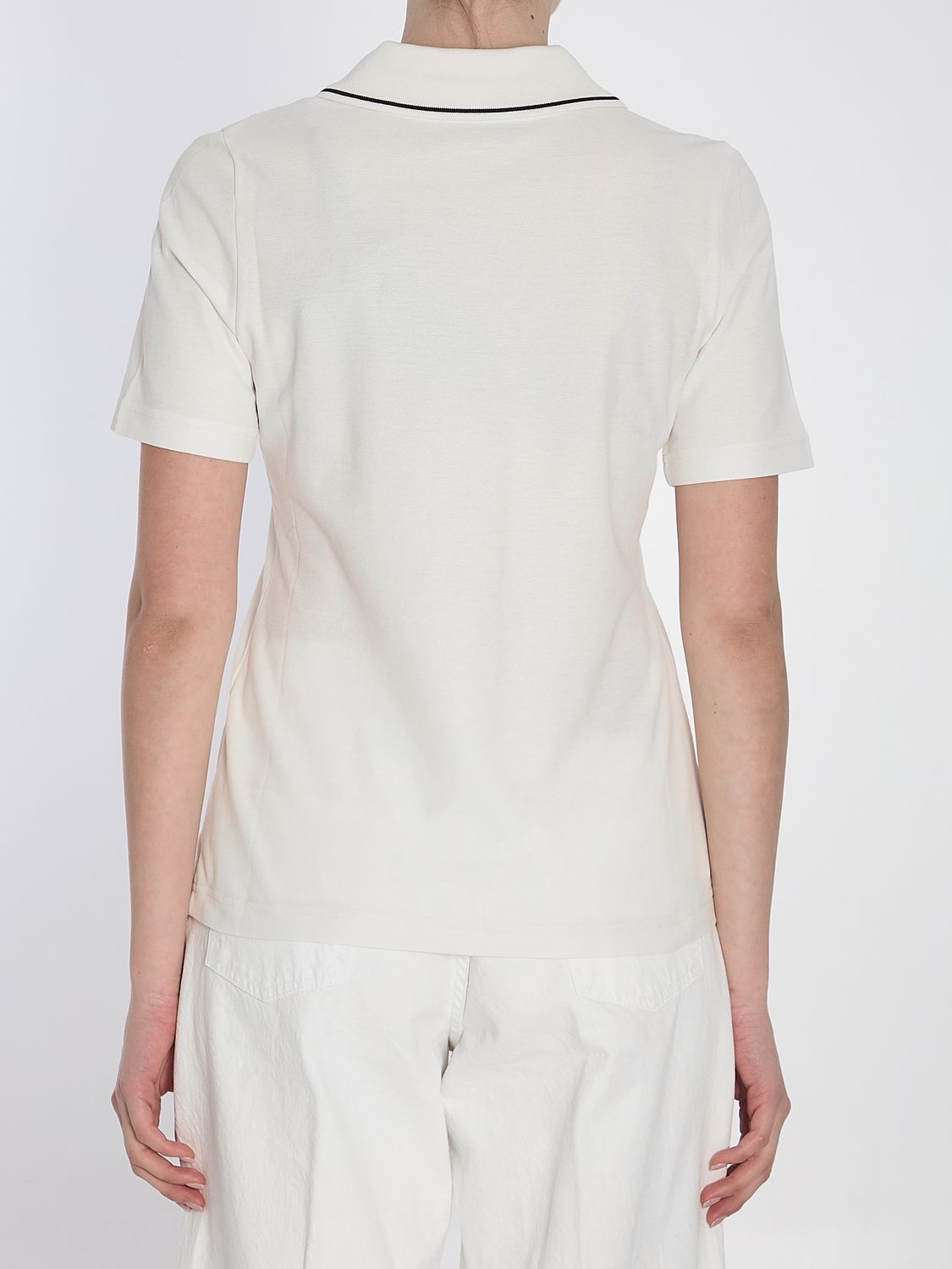 MONCLER Slim Fit Cotton Piqué Polo Shirt