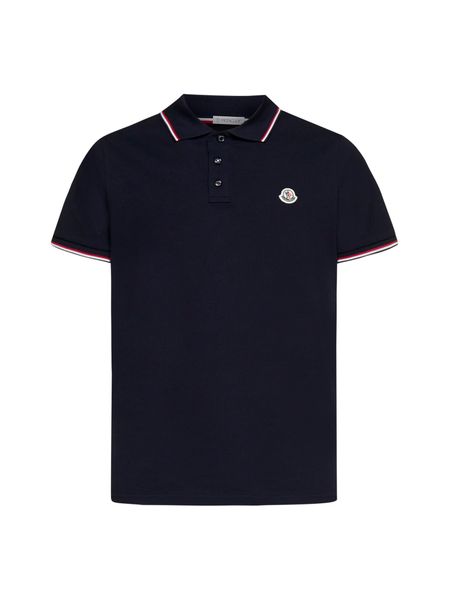 MONCLER Classic Mini Knit Polo Shirt for Men