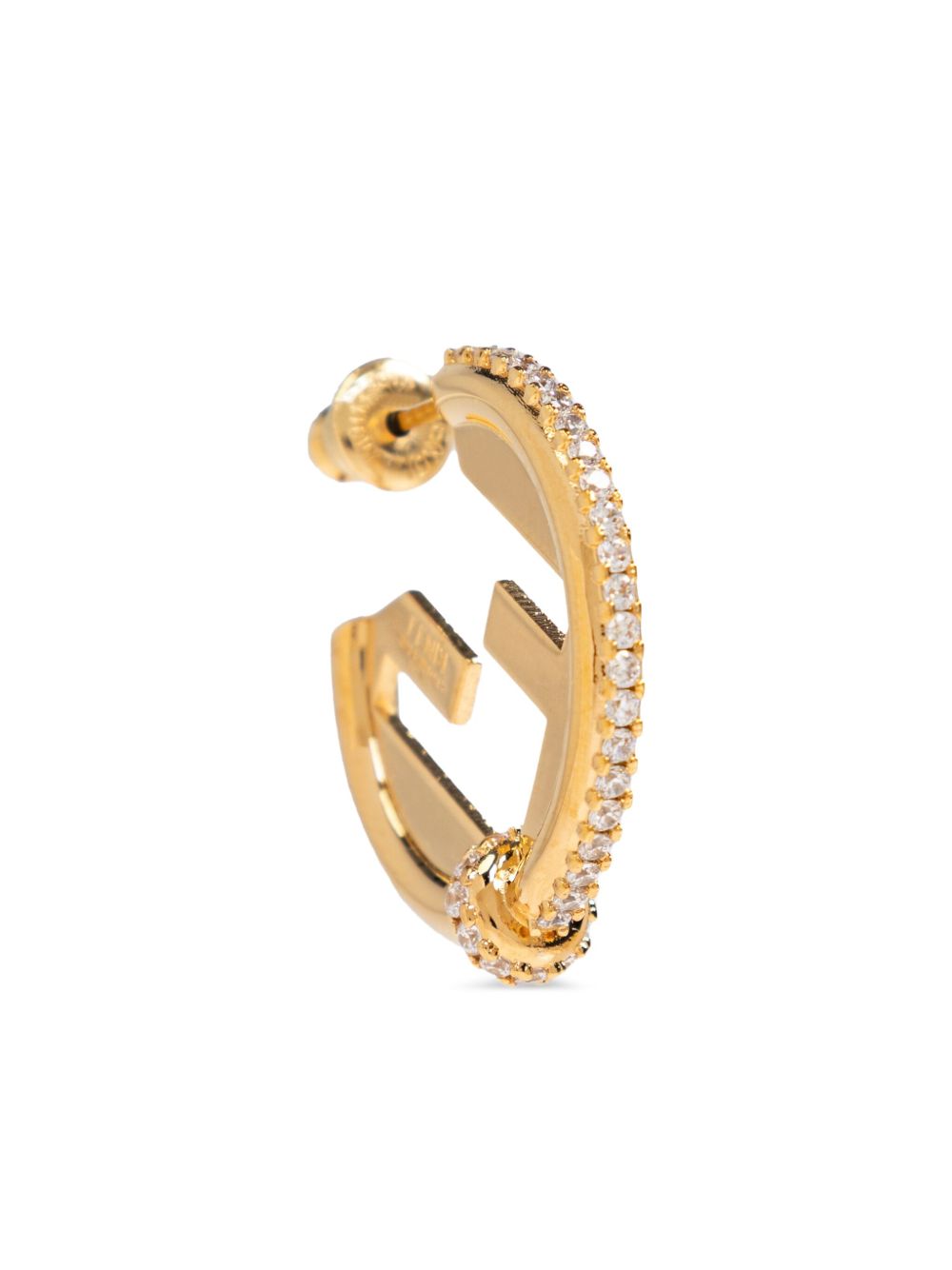 FENDI Everround Hoops with Logo Detail