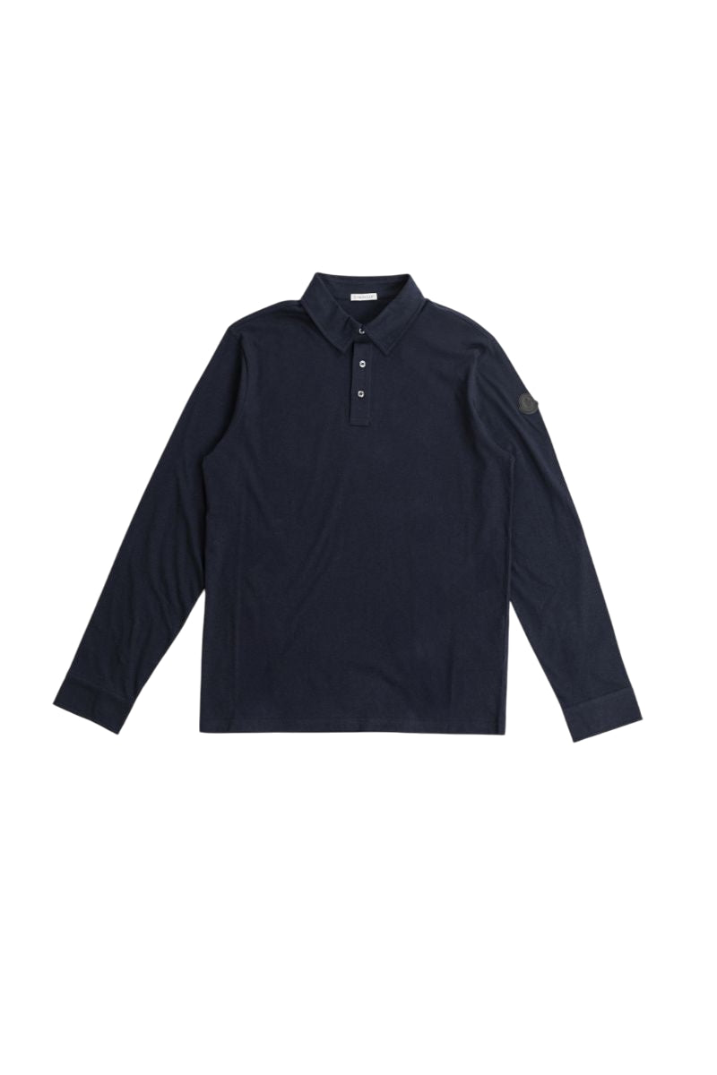 MONCLER Long-Sleeved Polo Shirt for Men
