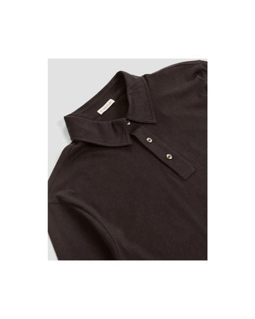 MONCLER Long-Sleeved Polo Shirt with Elegant Details
