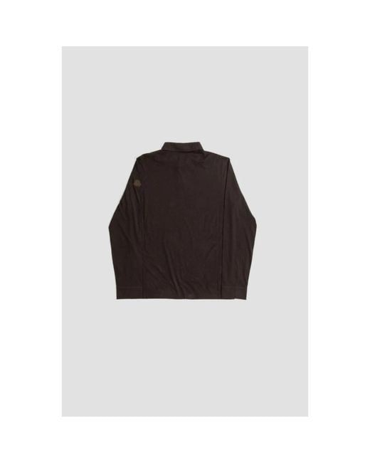 MONCLER Long-Sleeved Polo Shirt with Elegant Details