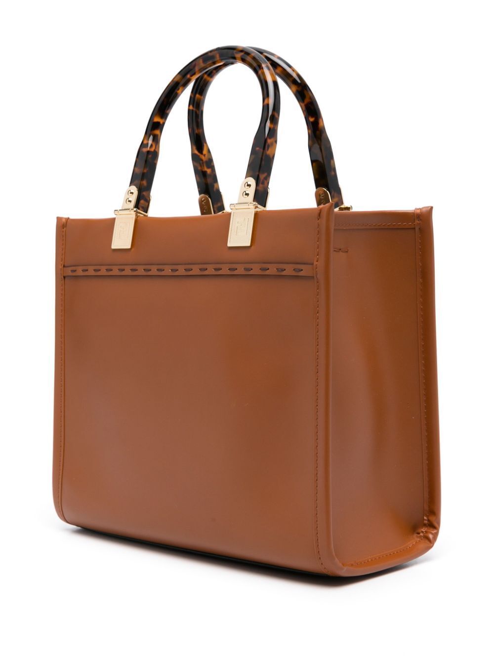 FENDI Mini Sunshine Leather Tote Handbag