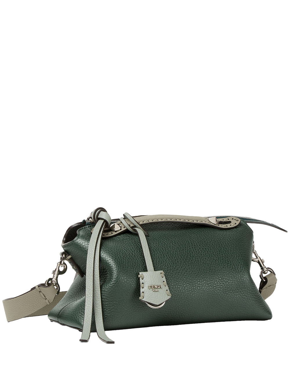 FENDI Soft Medium Handbag with Macro Top Stitching - W 29 x H 17 x D 13 CM