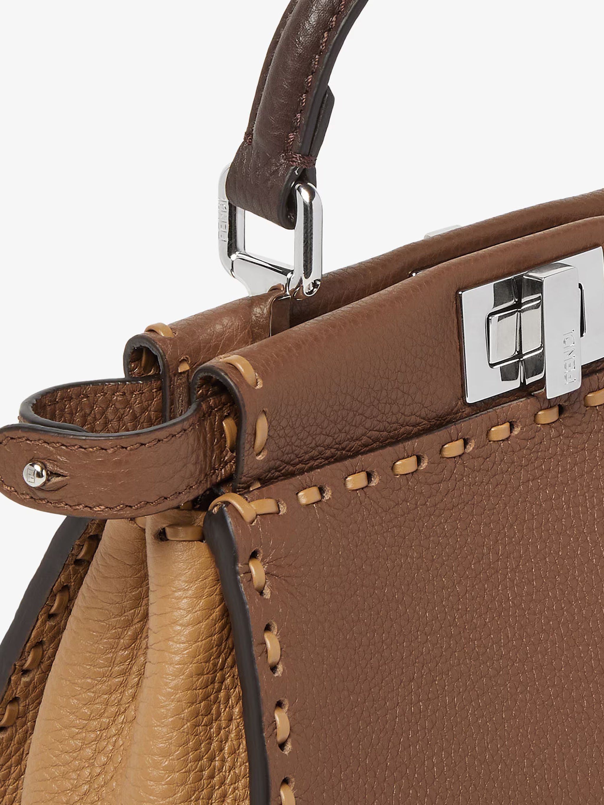 FENDI Mini Handbag with Iconic Twist Lock