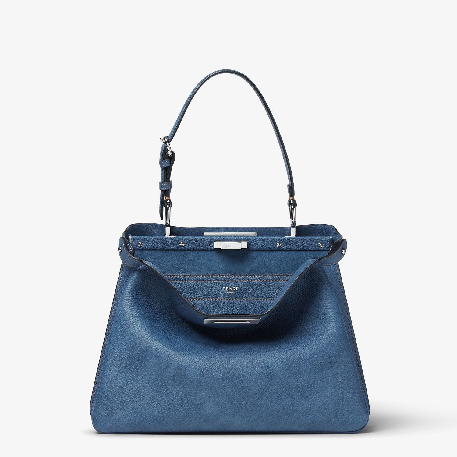 FENDI Mini Soft Leather Peekaboo Handbag