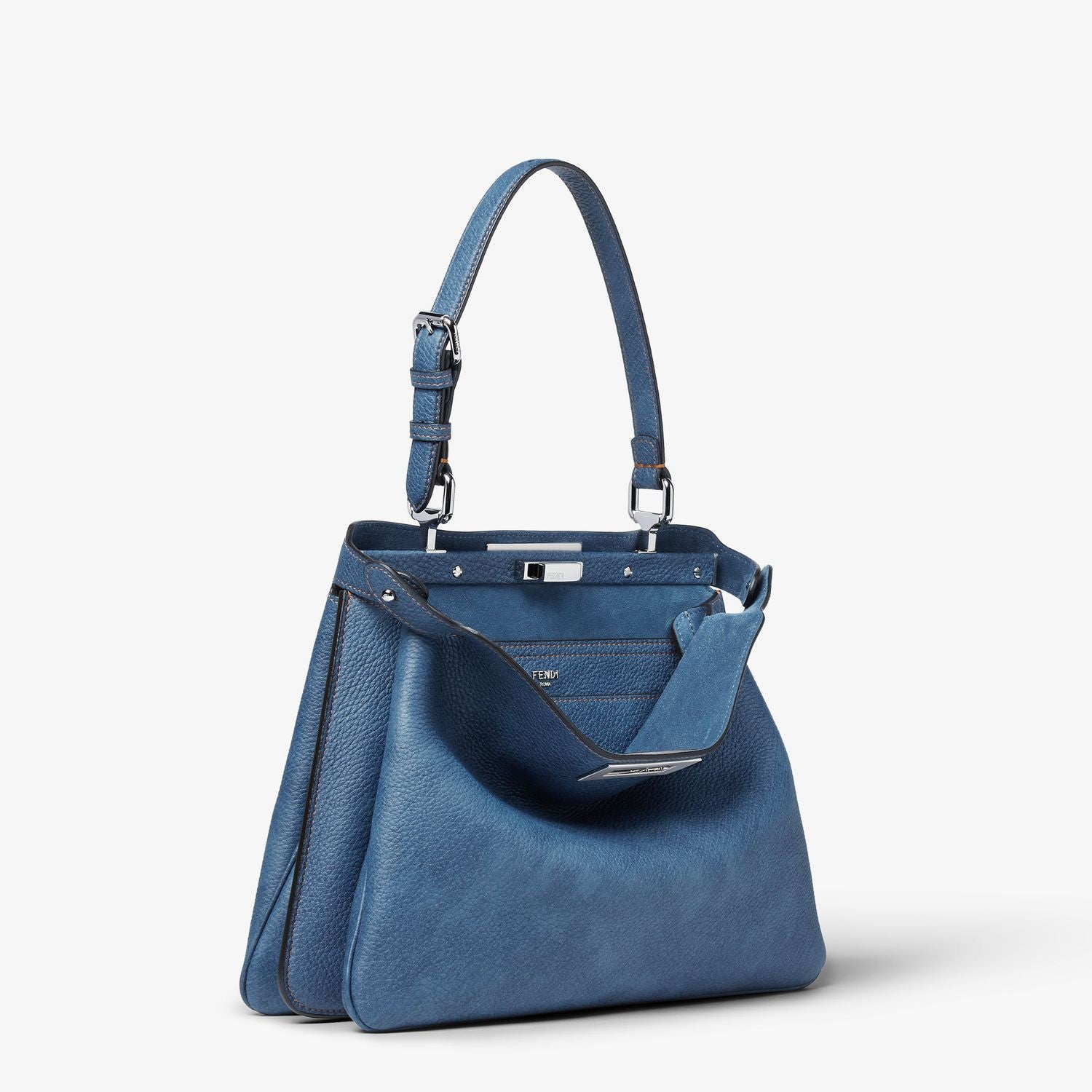 FENDI Mini Soft Leather Peekaboo Handbag
