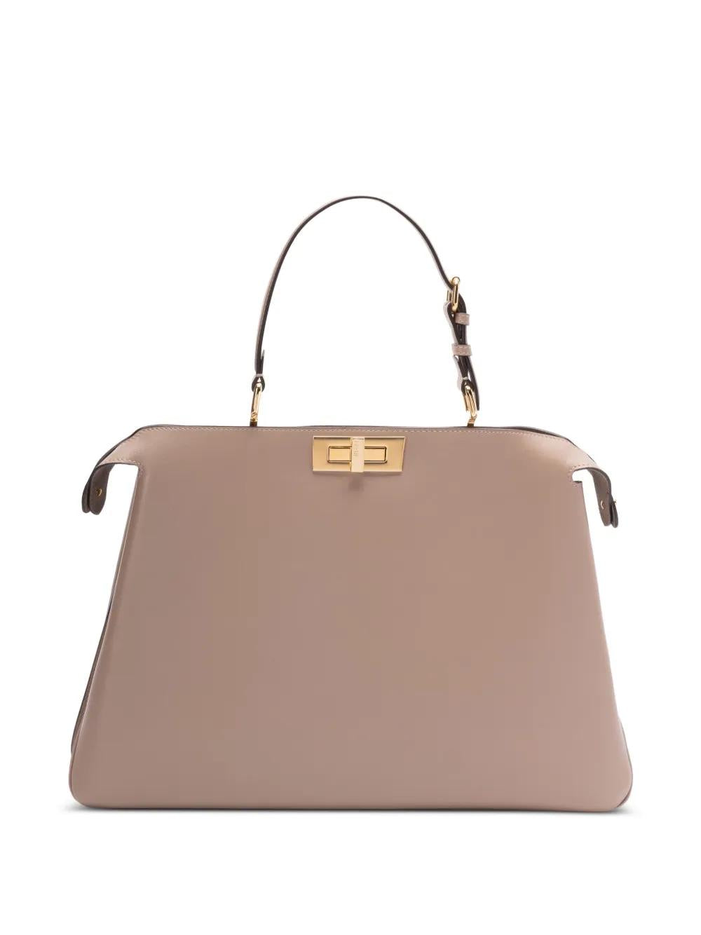 FENDI Large Peekaboo Soft Tote Handbag