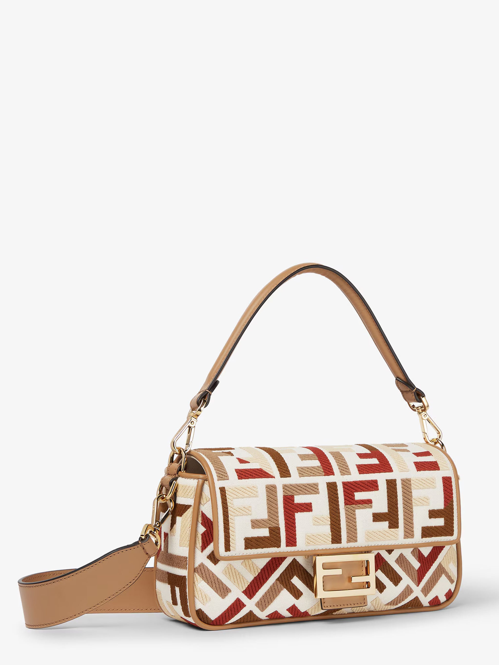 FENDI Mini Grezzo Fabric Handbag