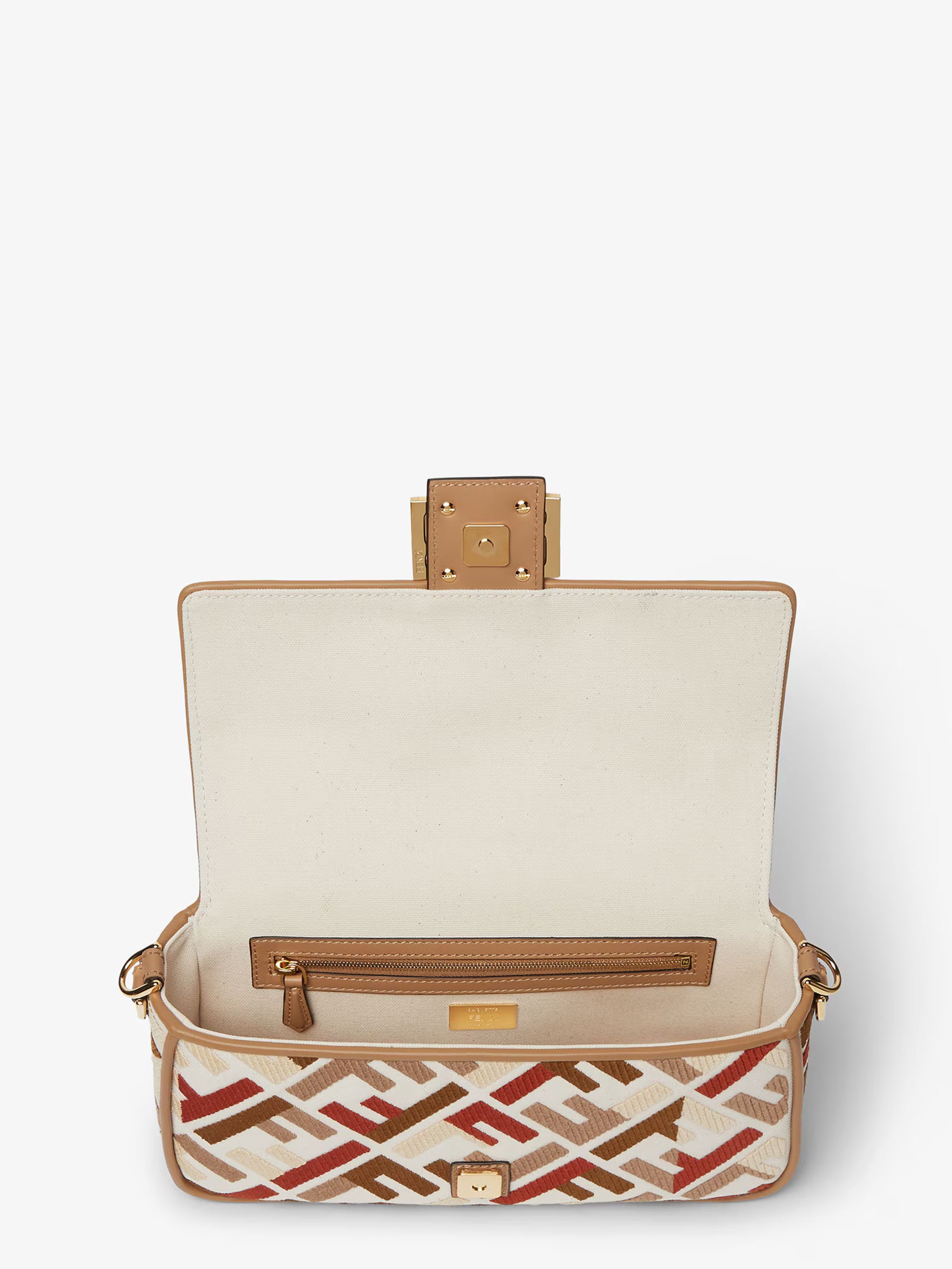 FENDI Mini Grezzo Fabric Handbag