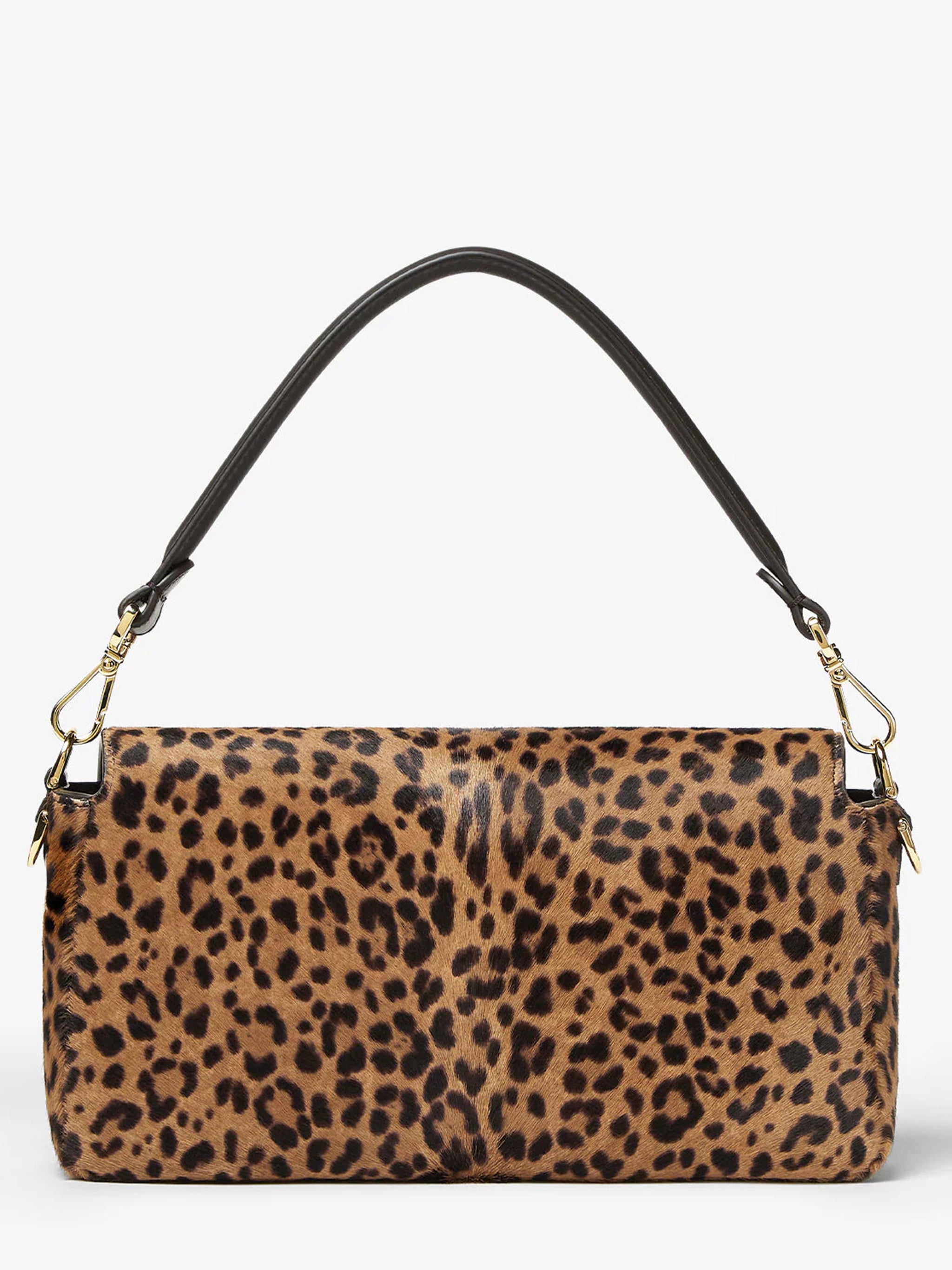 FENDI Printed Cavallino Calfskin Medium Baguette Handbag - W 27 X H 15 X D 6 CM