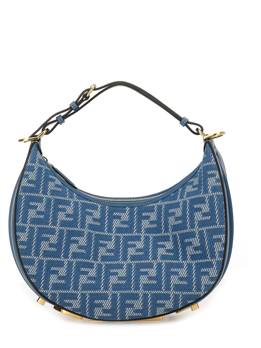 FENDI Cotton Blend Shoulder Handbag