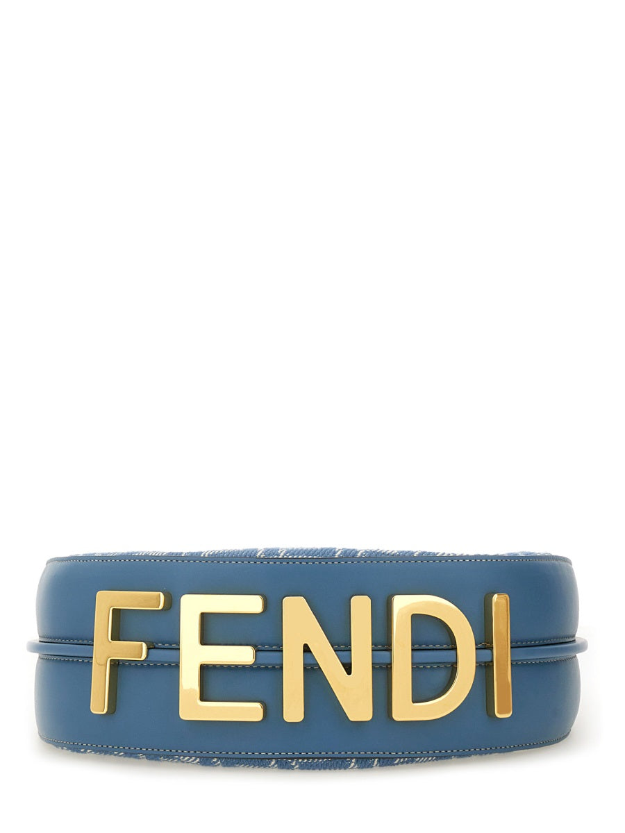 FENDI Cotton Blend Shoulder Handbag