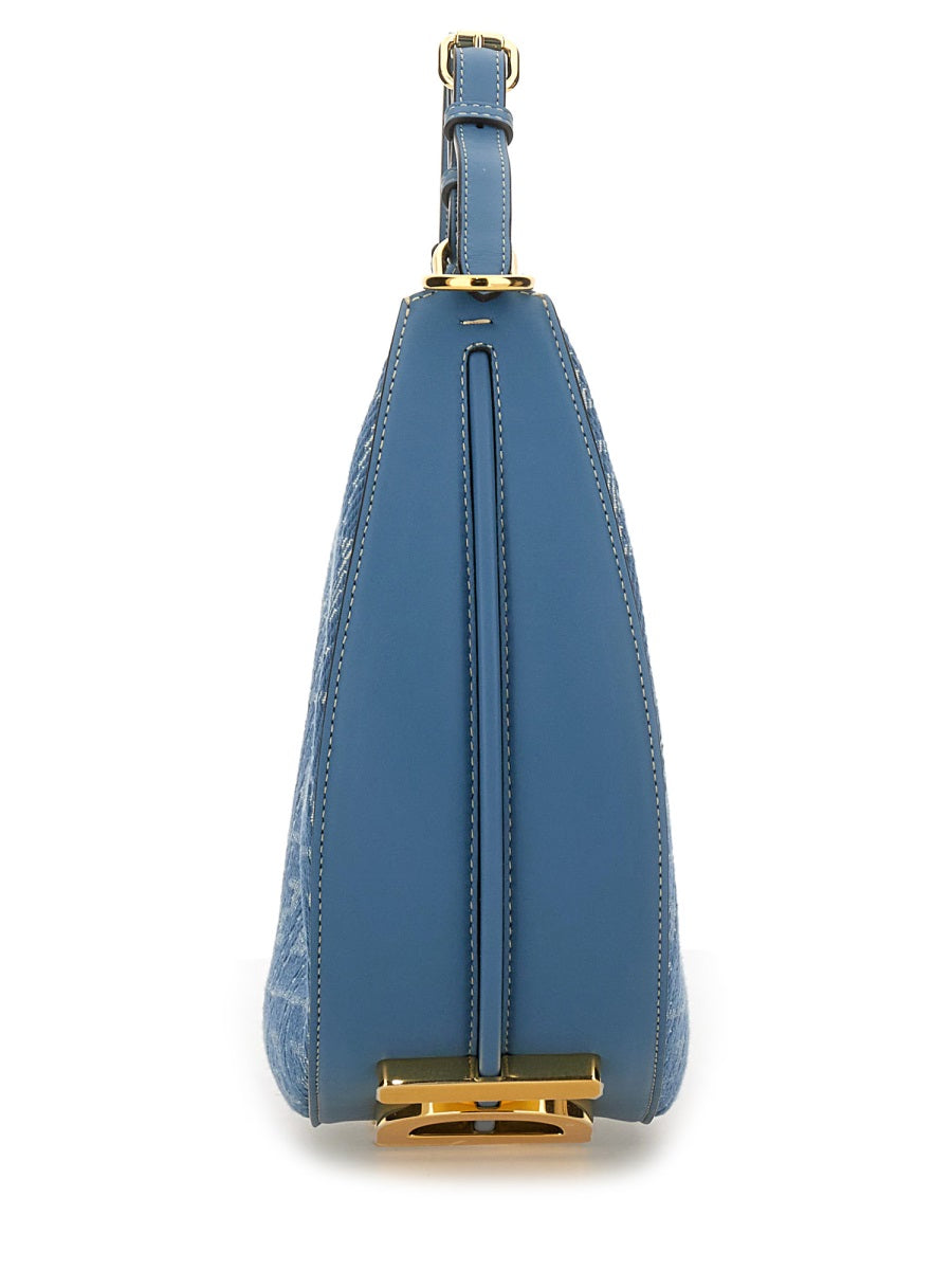 FENDI Cotton Blend Shoulder Handbag