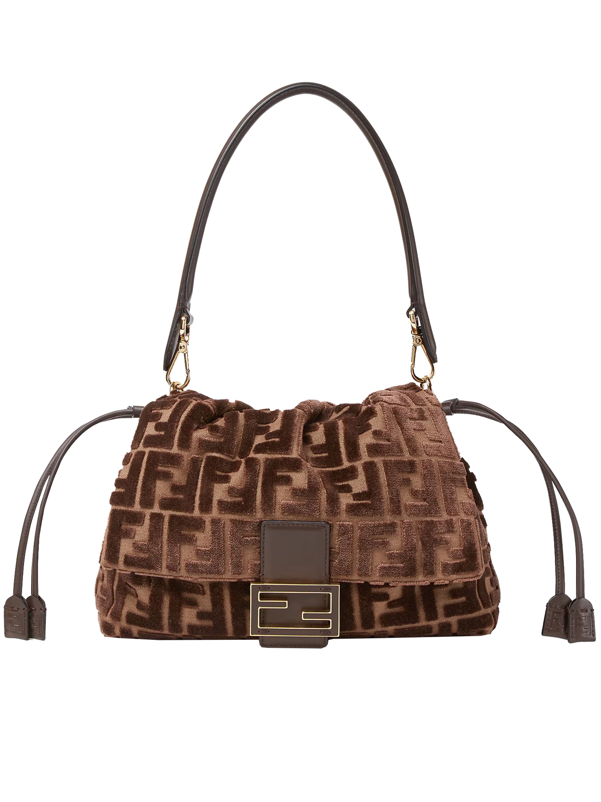 FENDI Textured Fabric Mini Handbag