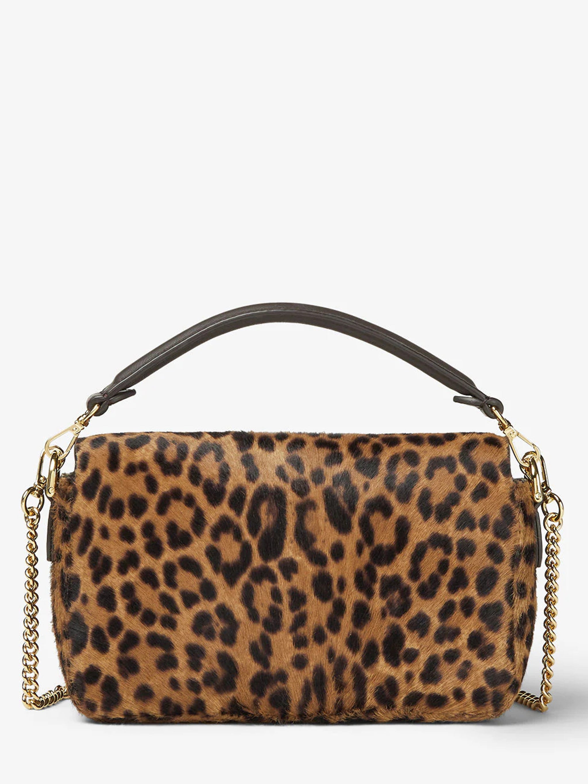 FENDI Mini Handbag in Printed Pony-Effect Calfskin Leather
