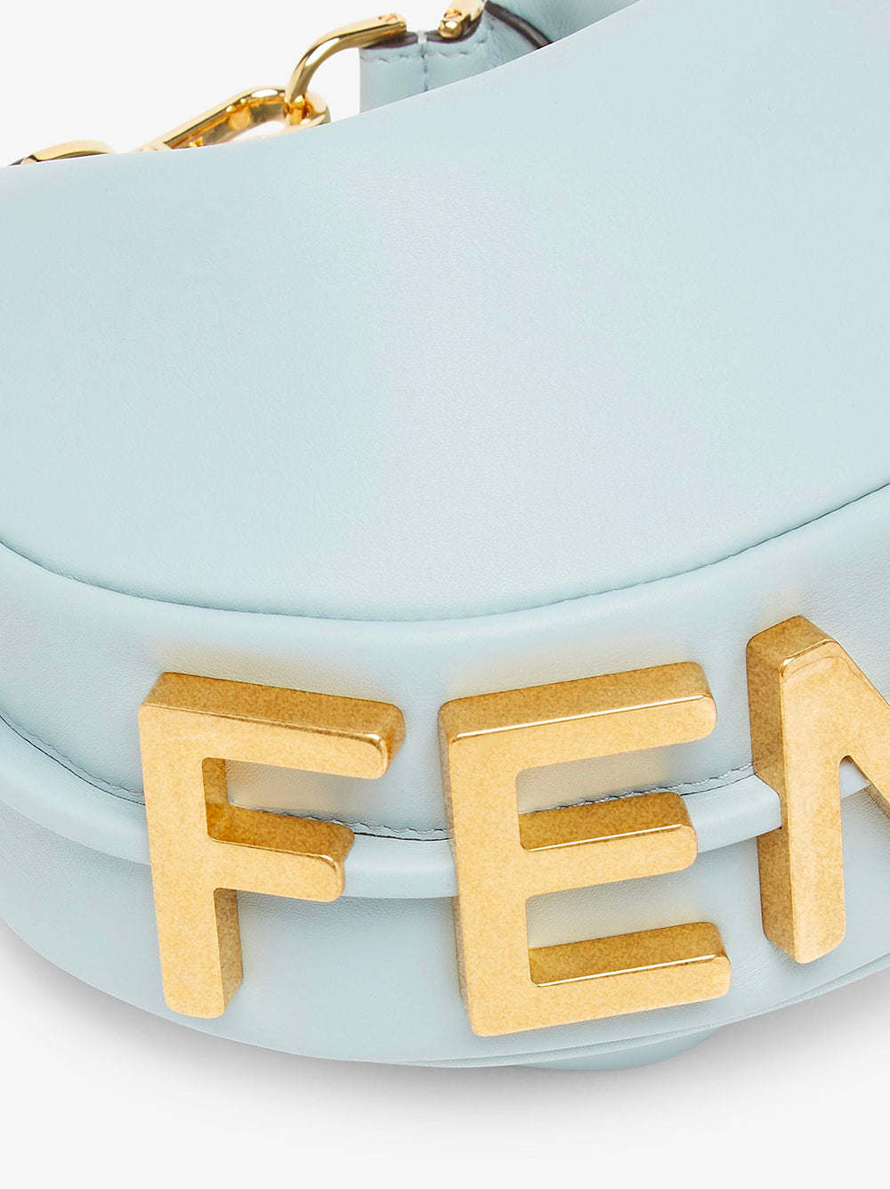 FENDI Mini Vintage Gold Lettering Handbag