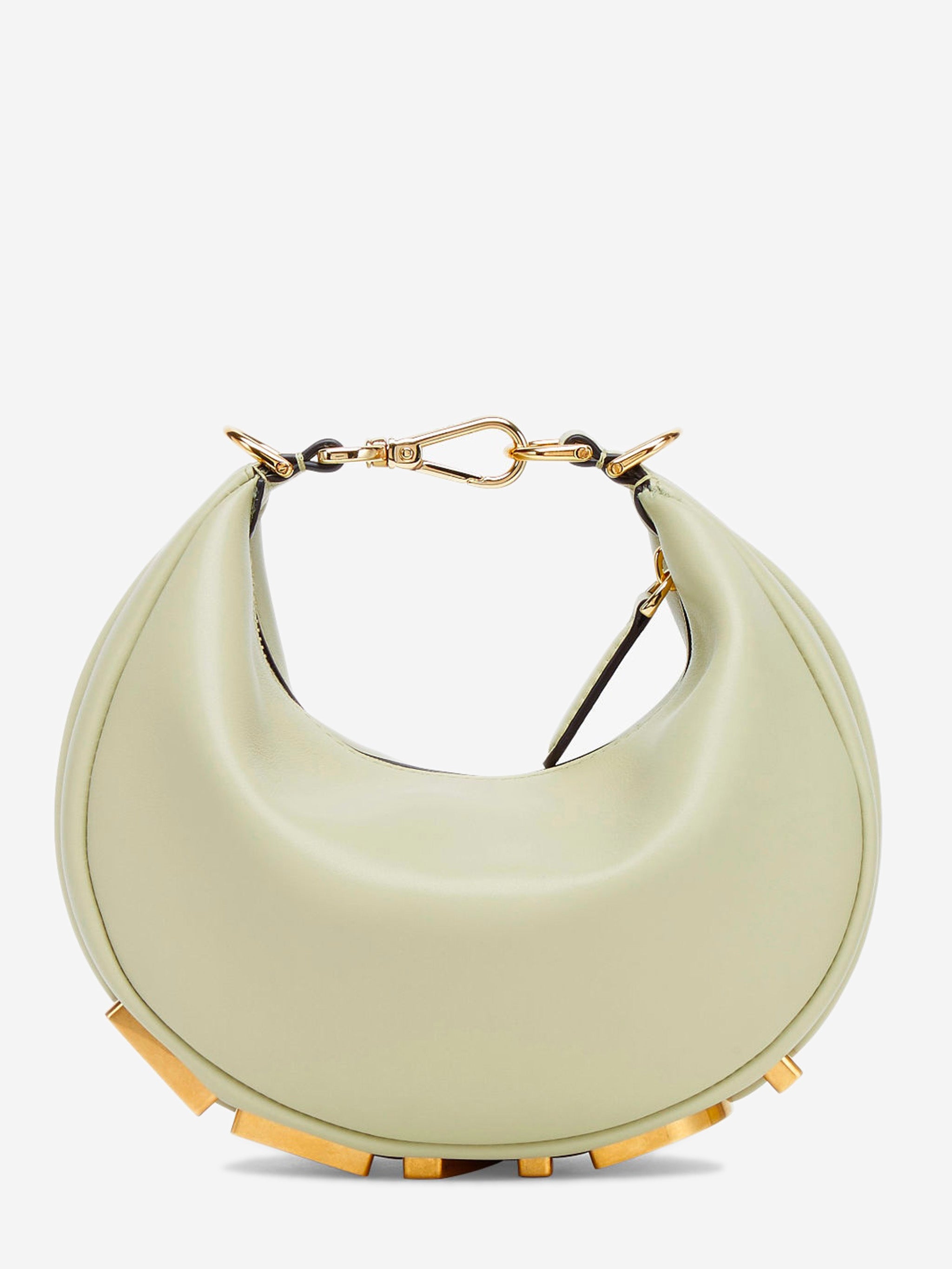 FENDI Mini Handbag with Vintage Gold Lettering