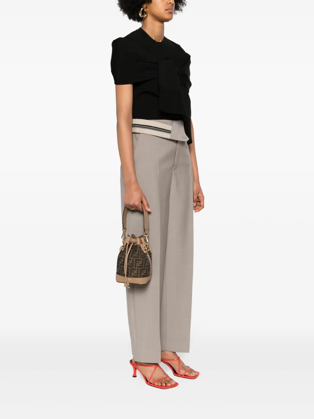 FENDI Mini Mon Tresor Jacquard Handbag