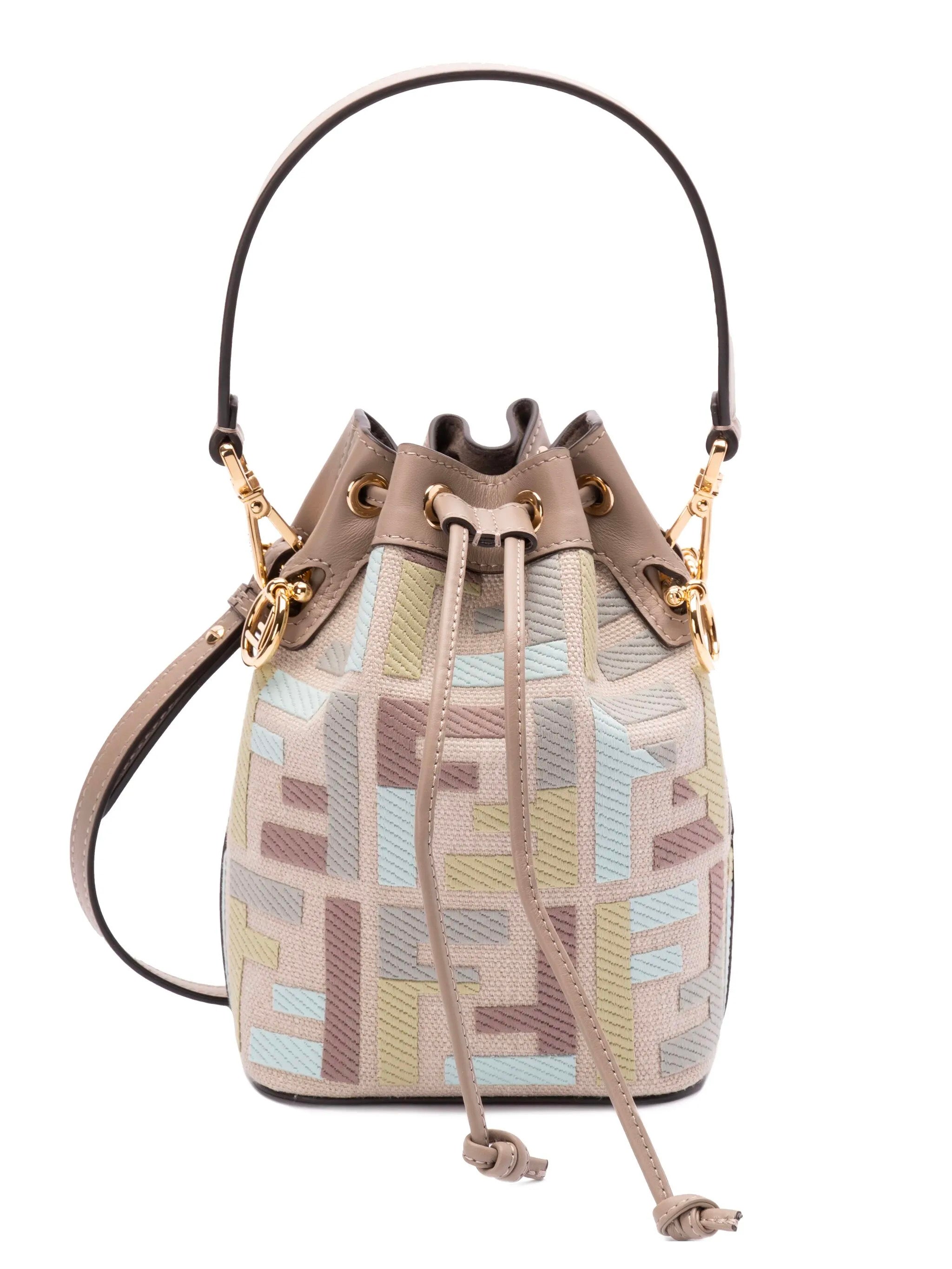 FENDI Mini Embroidered Iconic Handbag - Designed for Women